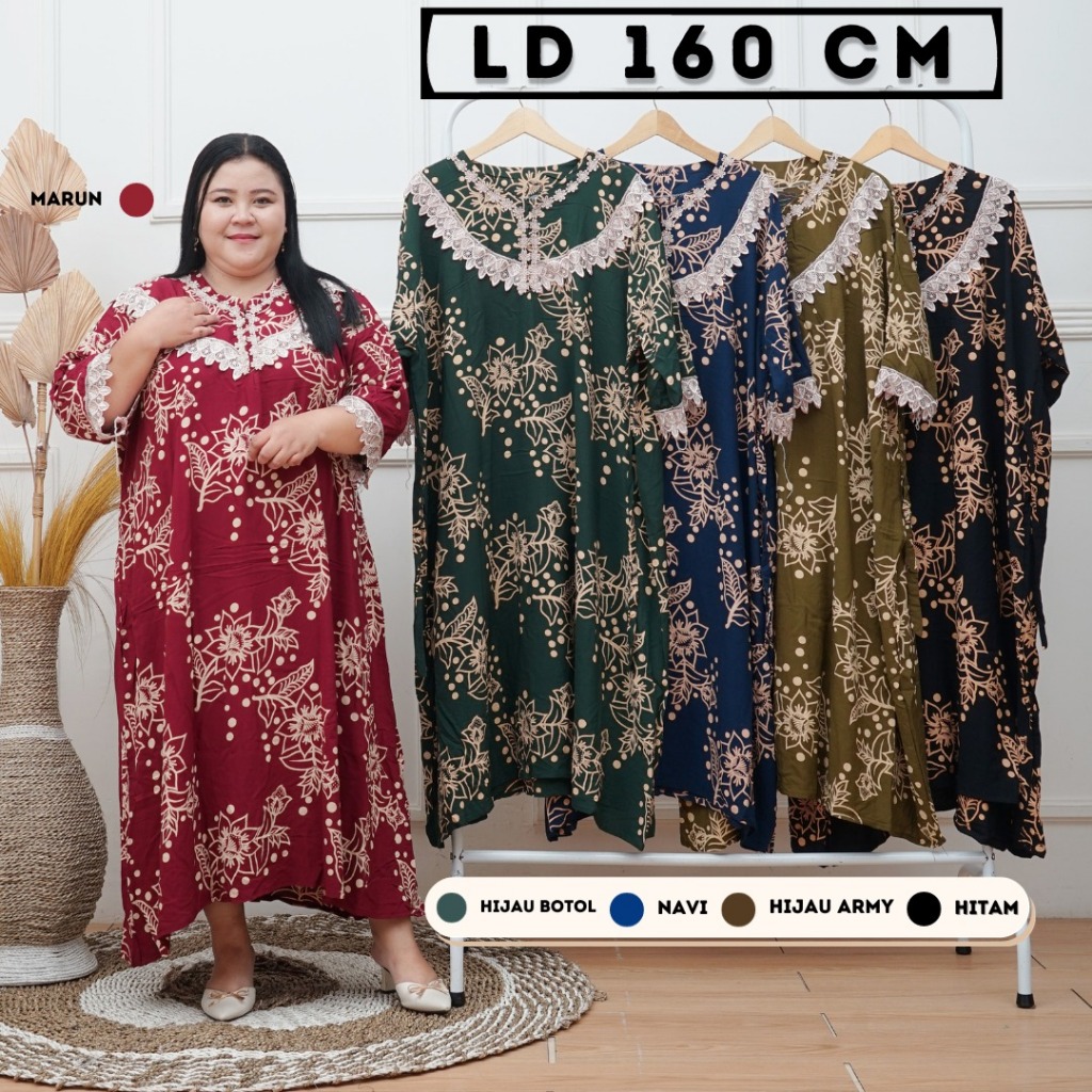 DASTER SUPER SUPER JUMBO LD 160 VANESA RESLETING DEPAN BUSUI ADEM HALUS MURAH LENGAN PANJANG | MUAT 