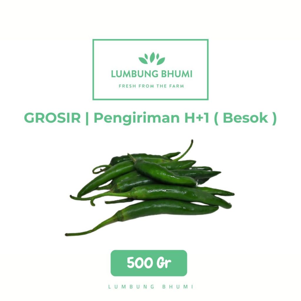 

Cabe Hijau Besar Sayur 500 Gr - Lumbung Bhumi Grosir