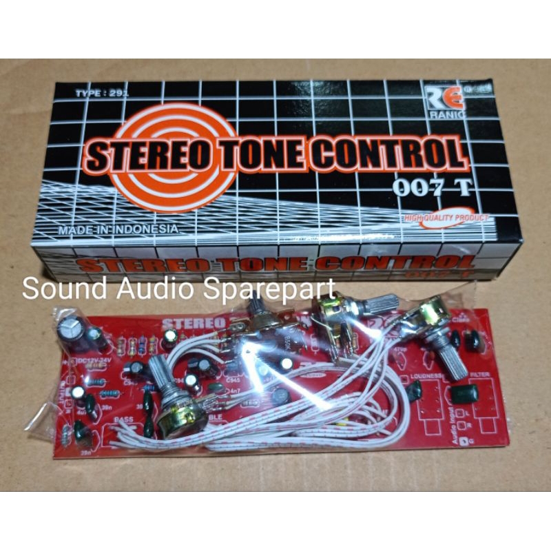 KIT TONE CONTROL STEREO TRANSISTOR 007 + KABEL