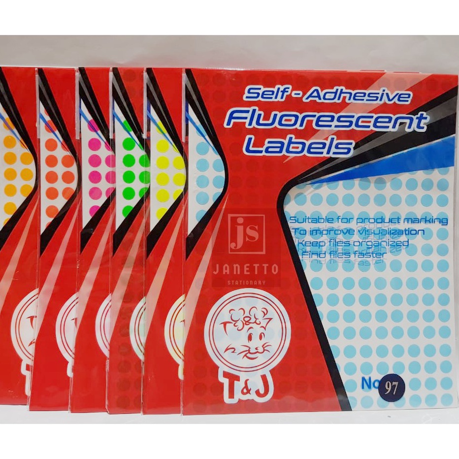 

Ready Stok LABEL Tom Jerry WARNA FLUORESCENT No 97