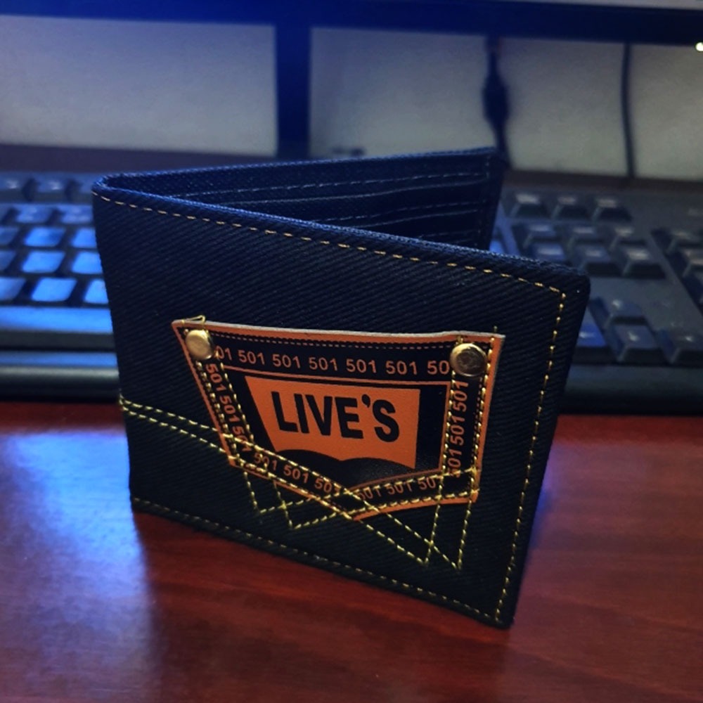 Dompet kulit pria Model Kancing Magnet Dompet Lipat Pria Dompet Kulit Kualitas PREMIUM Dompet Cowo D