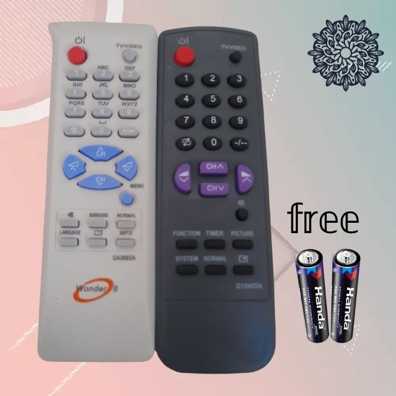 REMOT TV TABUNG SHARP SLIM/FLAT + Batrai