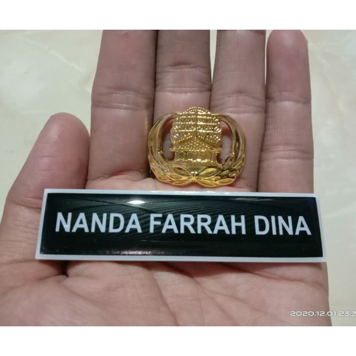 

Diskon Paket Nametag dan Pin Korpri