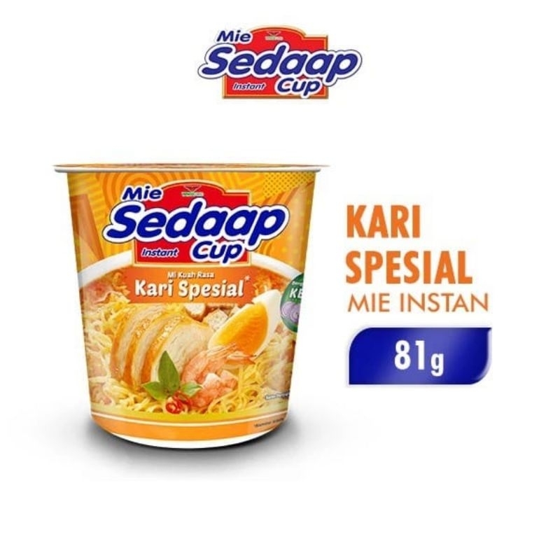 

Sedaap Mie Instan Cup Kari Spesial 81 gram