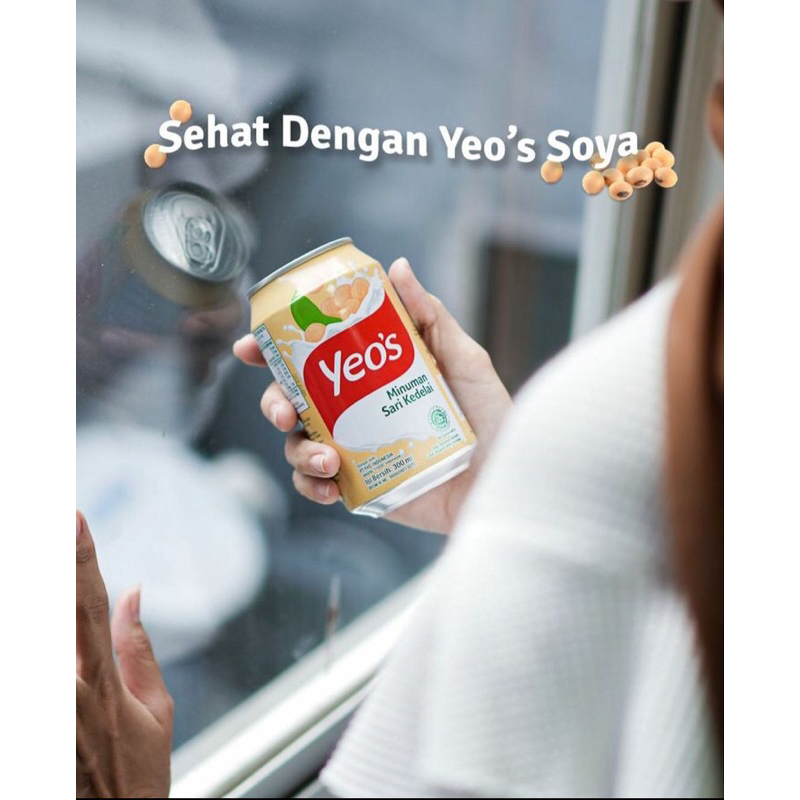 Minuman kaleng YEO'S SOYA KEDELAI 1 dus isi 24 kaleng