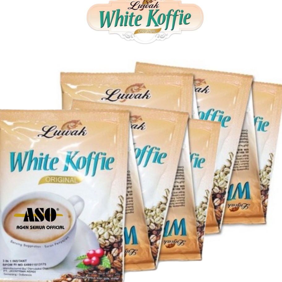 

Harga Terendah di Pasaran Kopi Luwak white Coffe original 2g RENCENG ISI 1