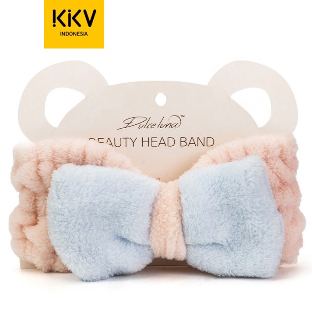 KKV DULCE LUNA Bowknot Hairlace Head Band Bandana Karet Rambut
