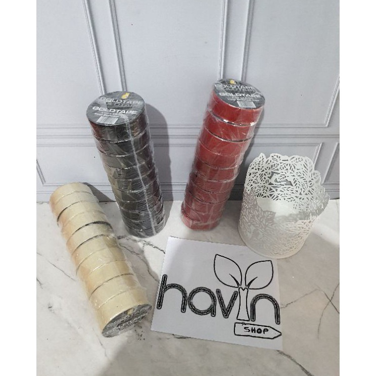 

Terbaru 1pc ISOLASI LISTRIKVINYL ELECTRICAL TAPEISOLASI KABELSELOTIP PVC