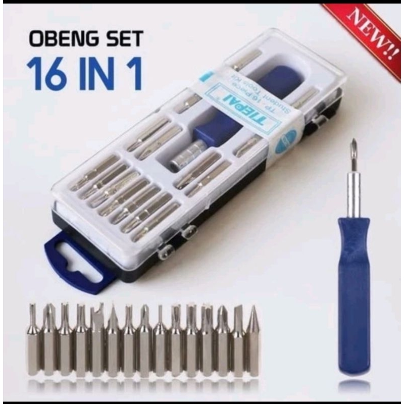 Obeng Set / Obeng Hp Universal 16 IN 1 TOOLS Obeng Set Serbaguna Komputer Obeng Elektrik