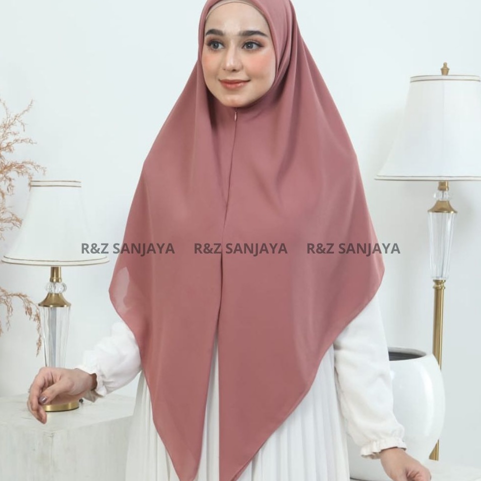 Bestseller Hijab Instan Segitiga Zipper Resleting Ceruty Babydoll Premium Hijab Segiempat Jumbo Inst