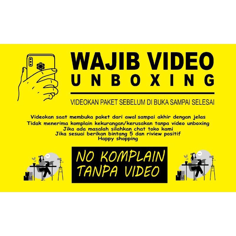 

STIKER WAJIB UNBOXING7 UK 10 X 6.5 CM