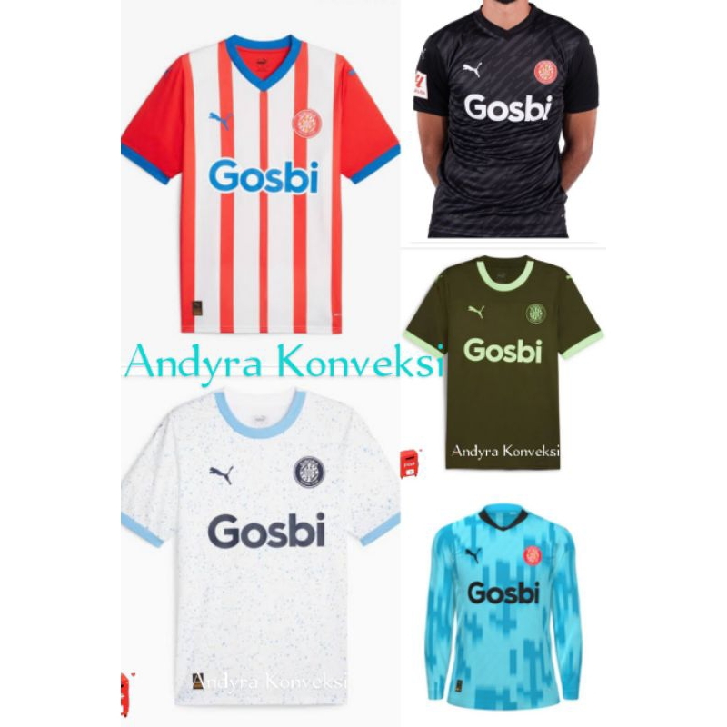 Jersey Girona FC 2023-2024 - FULL PRINTING - Free Custom Name set