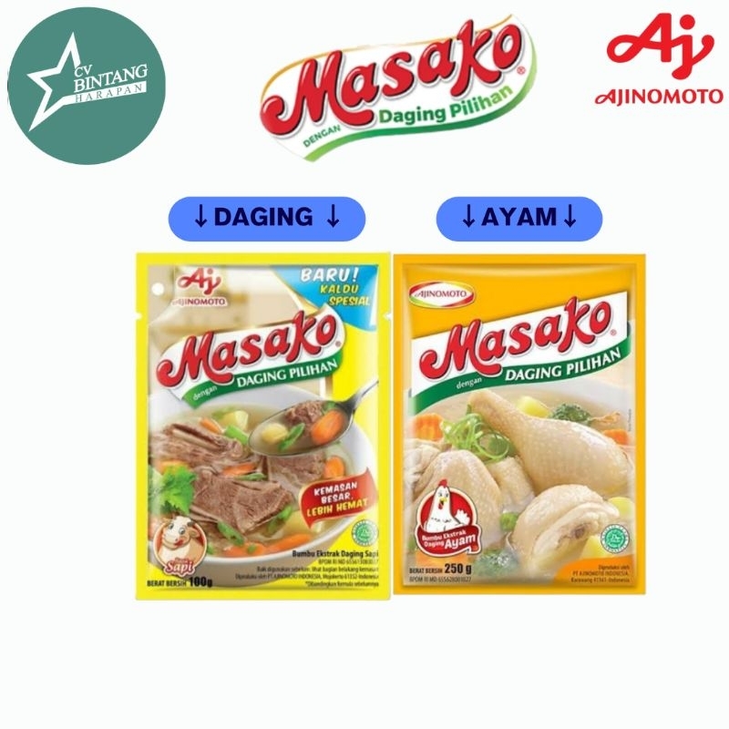 

Bumbu Penyedap Masako Daging Sapi dan Ayam 1kg