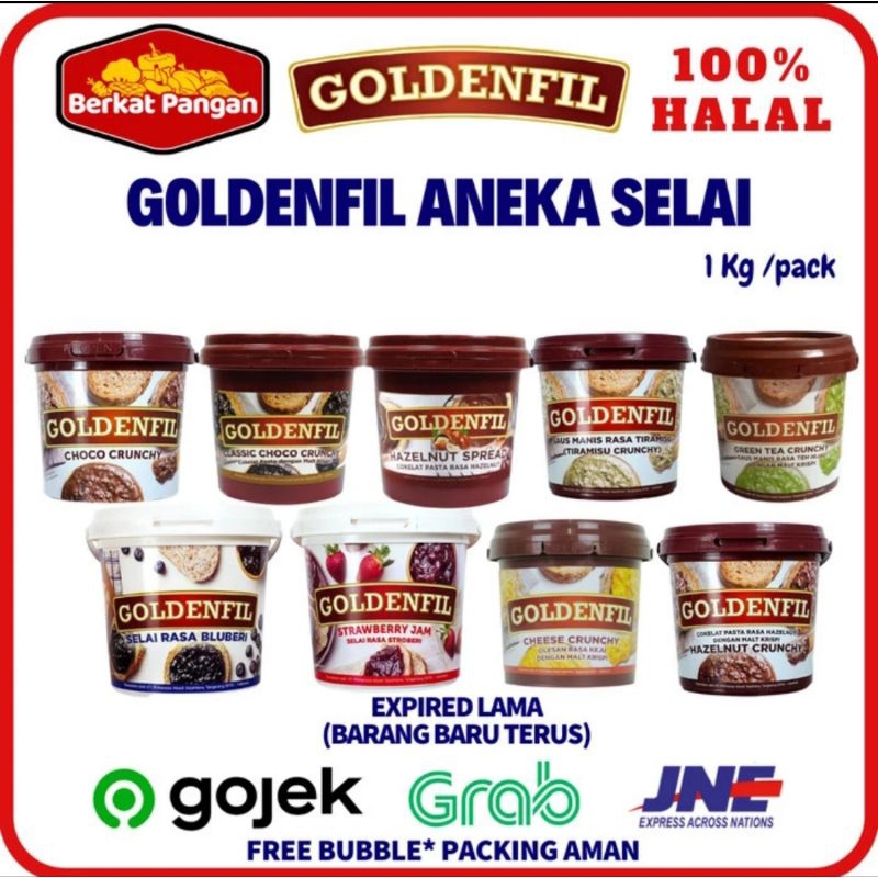 

Goldenfil Coklat Selai 1kg Choco Crunchy / Choco Spread / Blueberry Goldenfiel 1kg