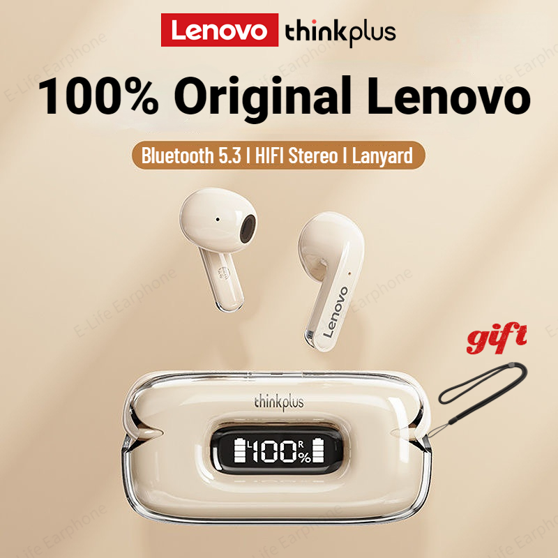 Lenovo Thinkplus X15II Wireless Earphone TWS Bluetooth 5.3 Headset HiFi Stereo IPX7 Waterproof With 