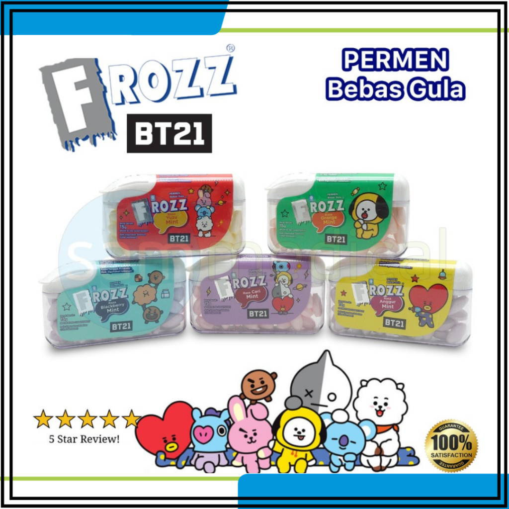 

Frozz Permen Bebas Gula 15gr Permen Mint Candy Mint All Varian