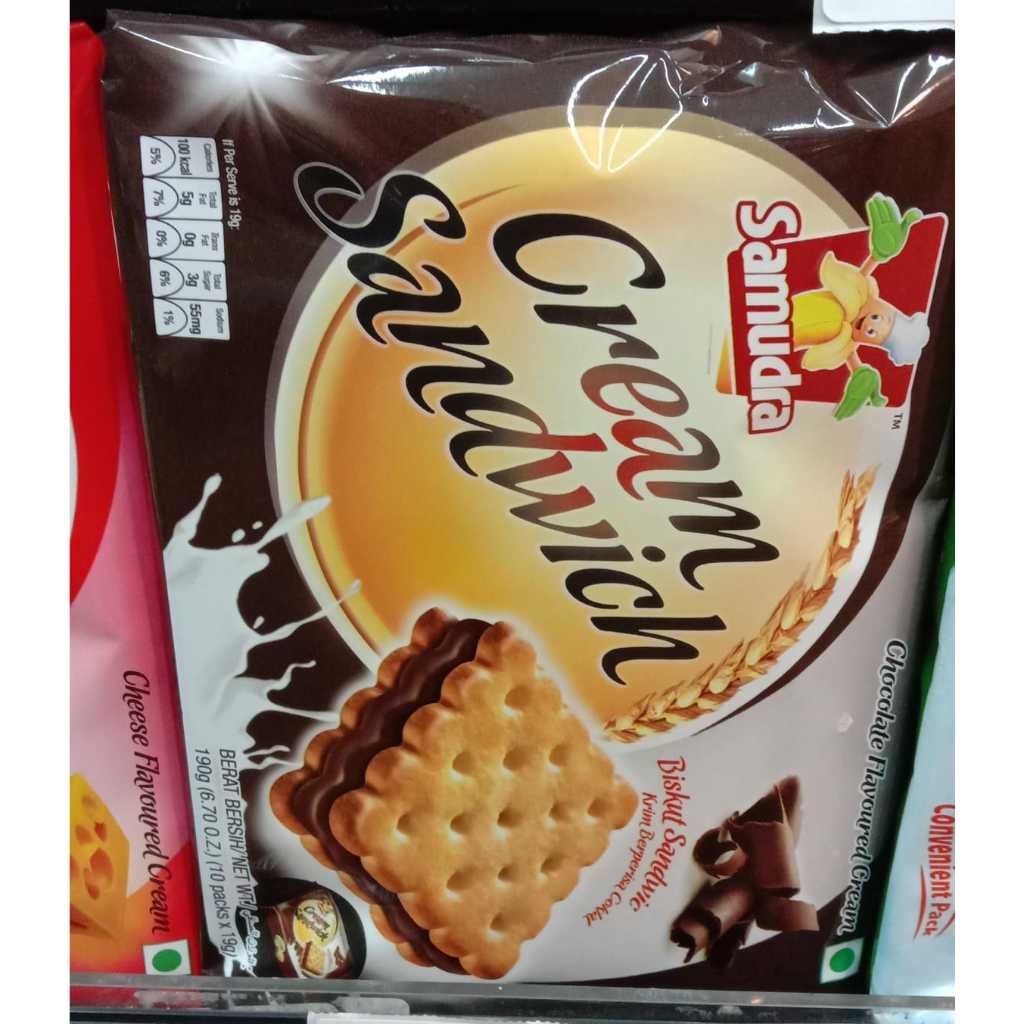 

Samudra cream Sandwich chocolate 190g