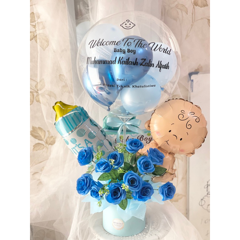 [READY JKT 1HARI JADI] BABY Buket Balon Balloon Bucket Balon Wisuda Snack Balloon Buket Snack