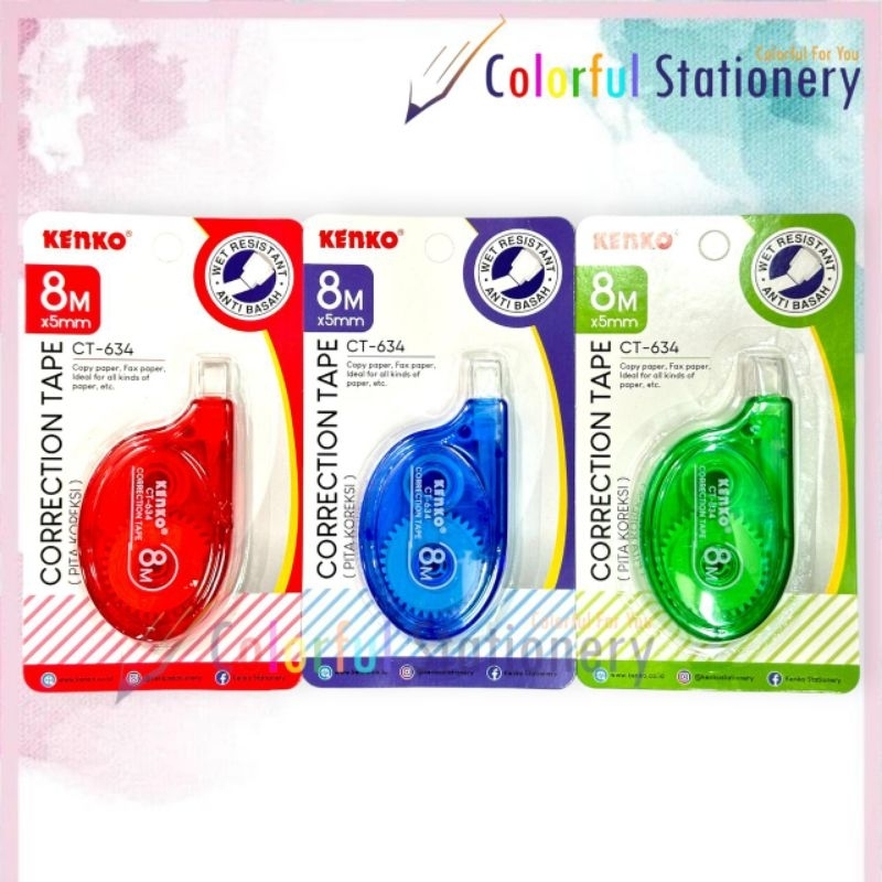 

Correction Tape / Tip X Kertas Kenko CT-634