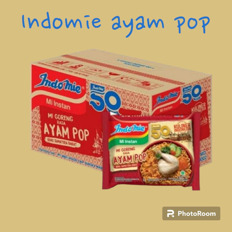 

Mie Instan Indomie Ayam Pop 1 dus