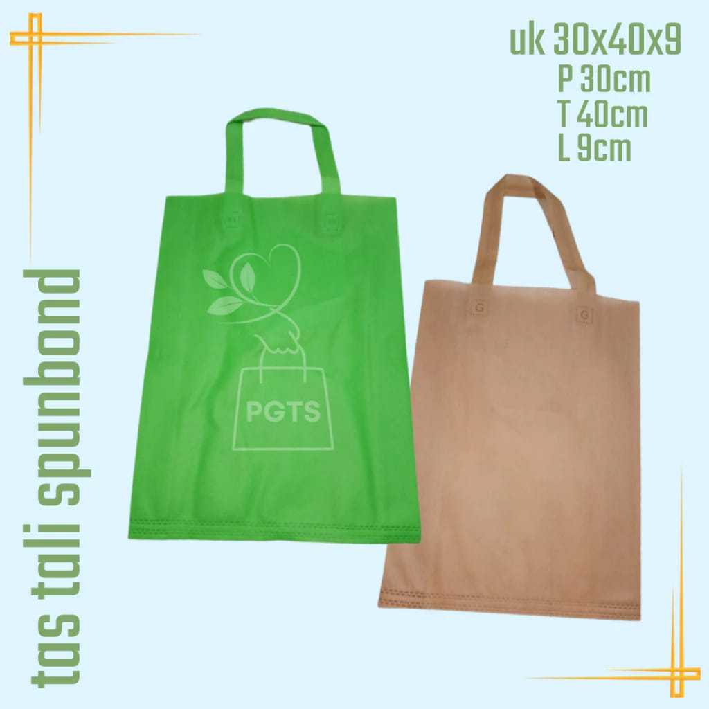 

Tas Goodie Bag uk 30x40 // Tas Tali Spunbond 75gsm / LUSINAN