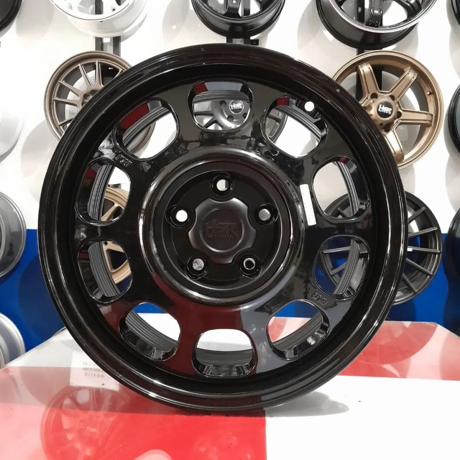 GRATIS ONGKIR VELG KALENG RING 17 BAUT 5 GLOSSY BLACK HSR KLG