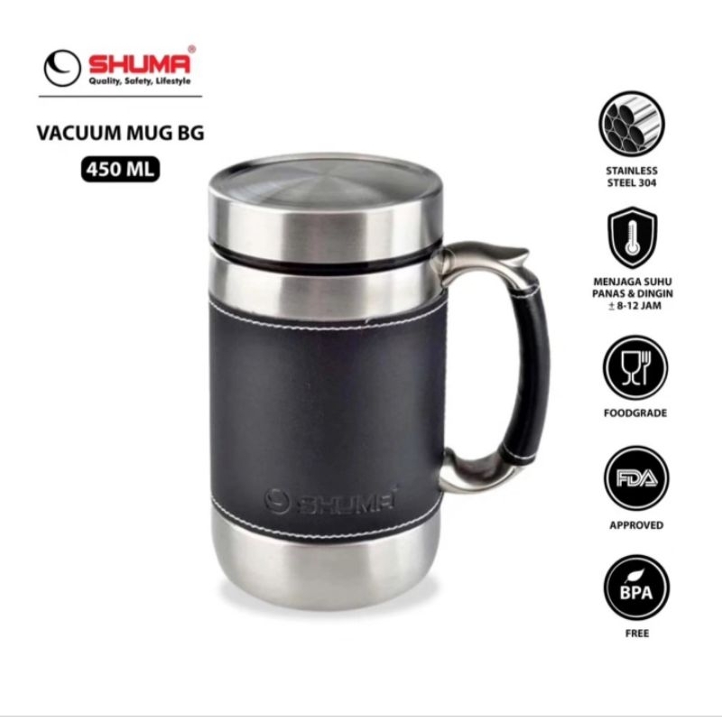 Shuma Vacuum Mug BG 450ml / Termos Air / Vacuum Mug / Shuma S/S Vacuum Mug BG 450ml