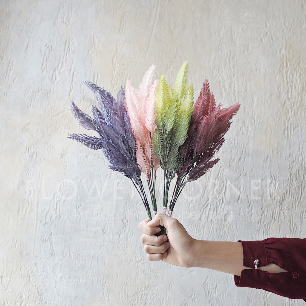 Daun Artificial Group Pastel Color Ekor Tupai (D23050)