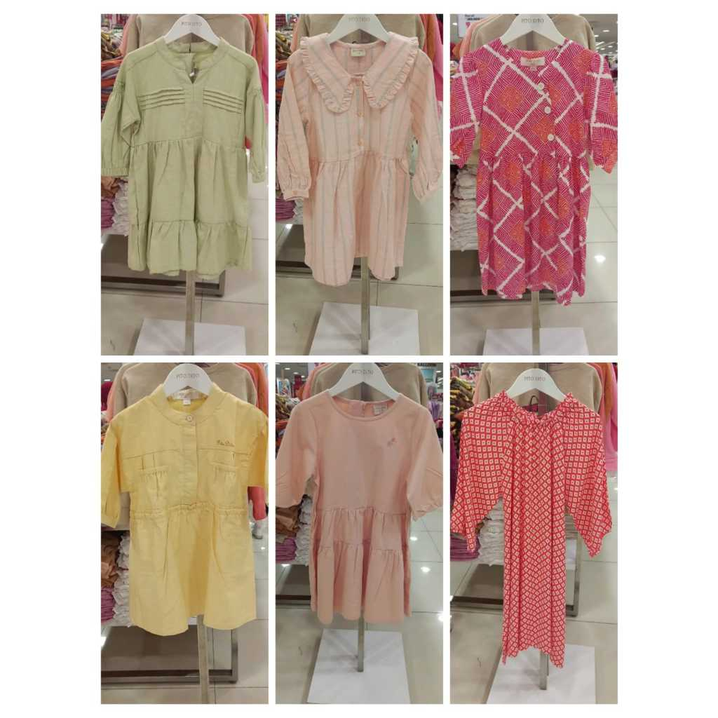 BAJU ANAK DRESS CASUAL PITO DITO GIRL USIA 4 – 14 TAHUN