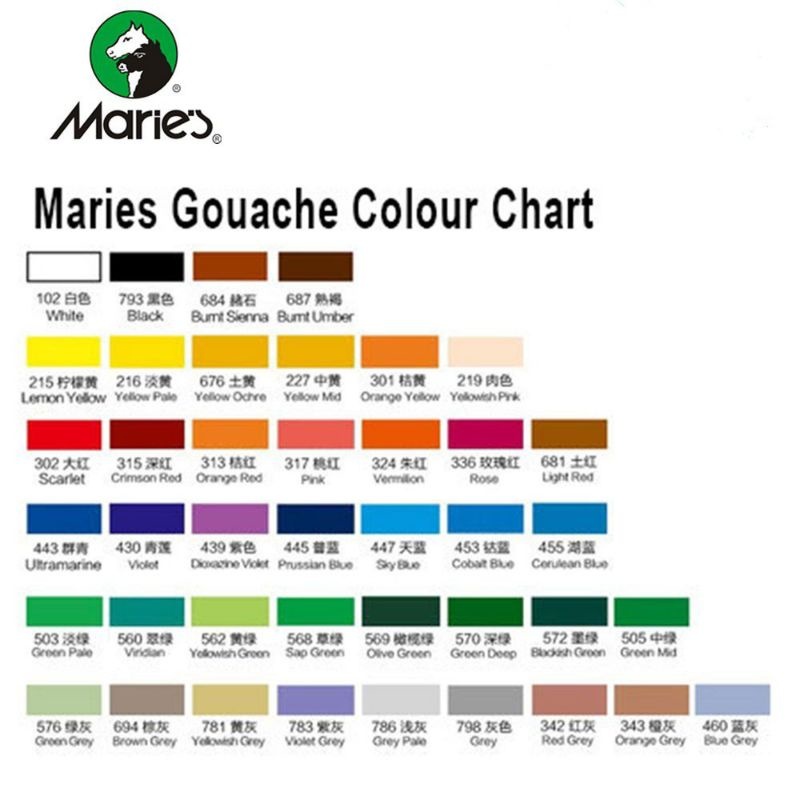 

Maries Gouache Colour G-1100/100ml