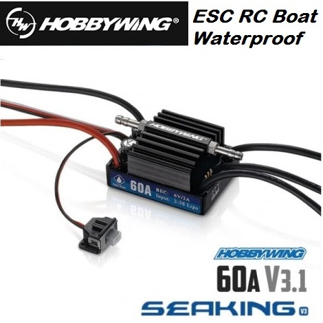Hobbywing SeaKing 60A V3.1 Brushless ESC for RC Boat Watercooled