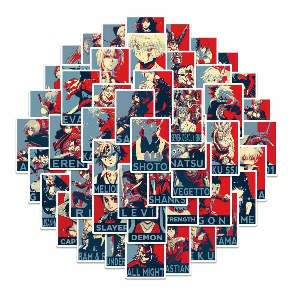 

STIKER VINIL ISI 50 PCS ANIME MOVIE POSTER ANTI AIR AESTHETIC LOVERSTUFF