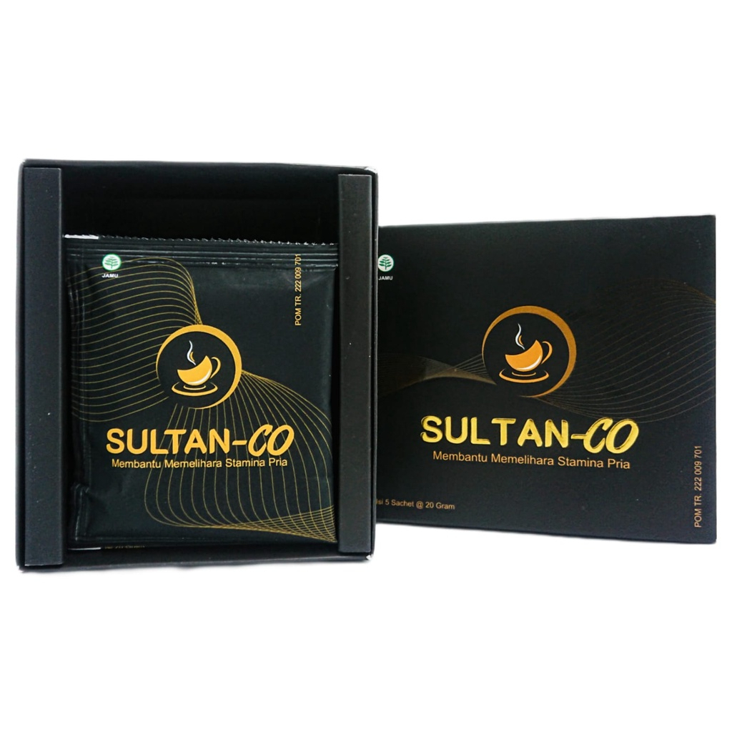 

Sultan-co Kopi 1 Box Isi 5 Sachets - Kopi Kesehatan | Sultan-co Coffee Reguler Penambah Stamina Pria