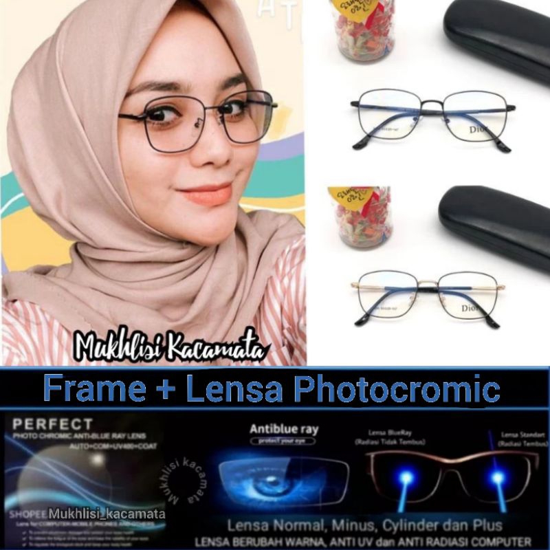 KACAMATA PHOTOCROMIC | kacamata CITRA KIRANA | paket frame + lensa photocromik ANTI RADIASI