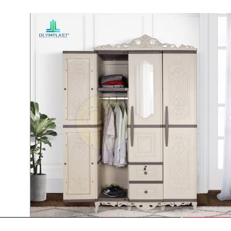 lemari plastik 3 pintu olymplast