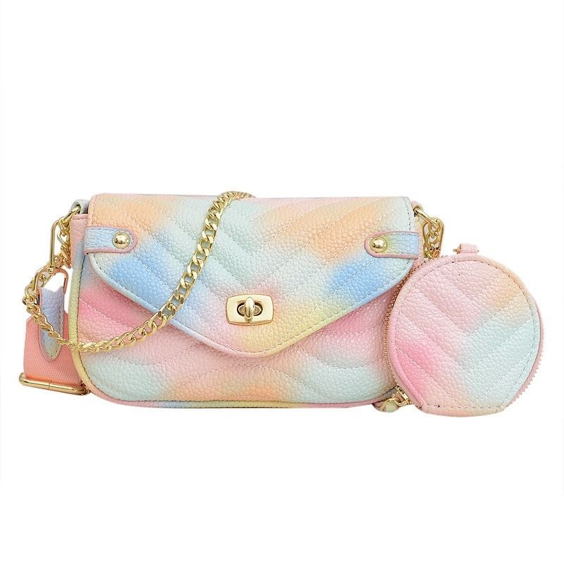 [COD] ST1030 Tas Selempang Wanita Colorful Tas Shoulder Bag 2in1 Ada Dompet Kecil Grosir Tas Import 