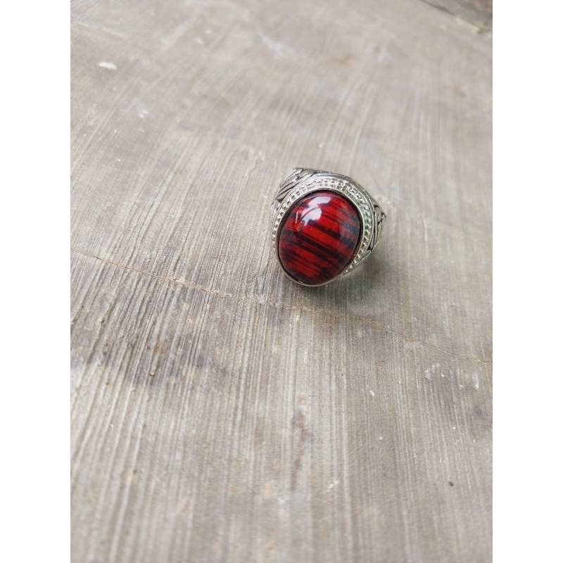 Cincin Dari Kayu Wunglen Sultan agung Ring Perak