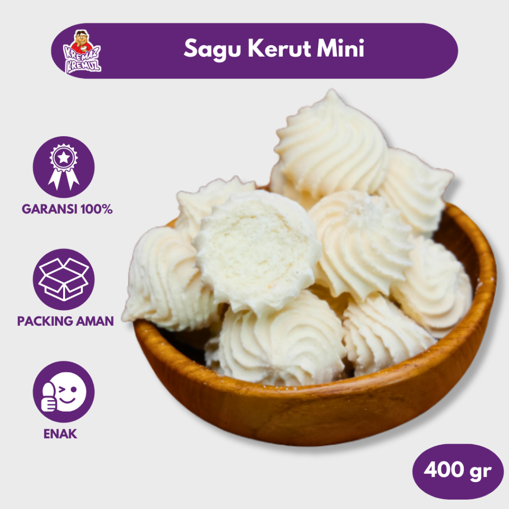 

SAGU KERUT MINI KUE SAGU 400gr 200gr