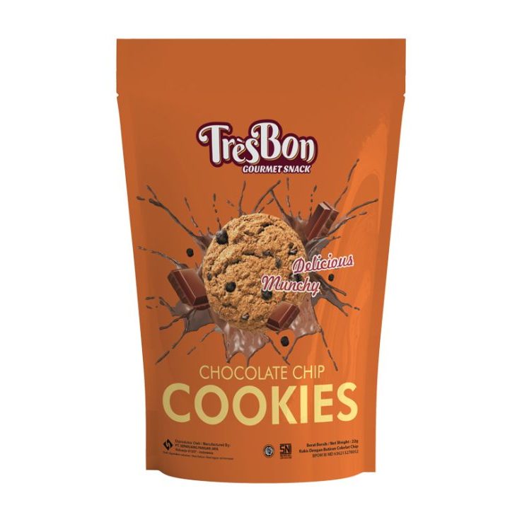 

TRESBON COOKIES CHOCOCHIPS POUCH (1 PACK ISI 10 POUCH)