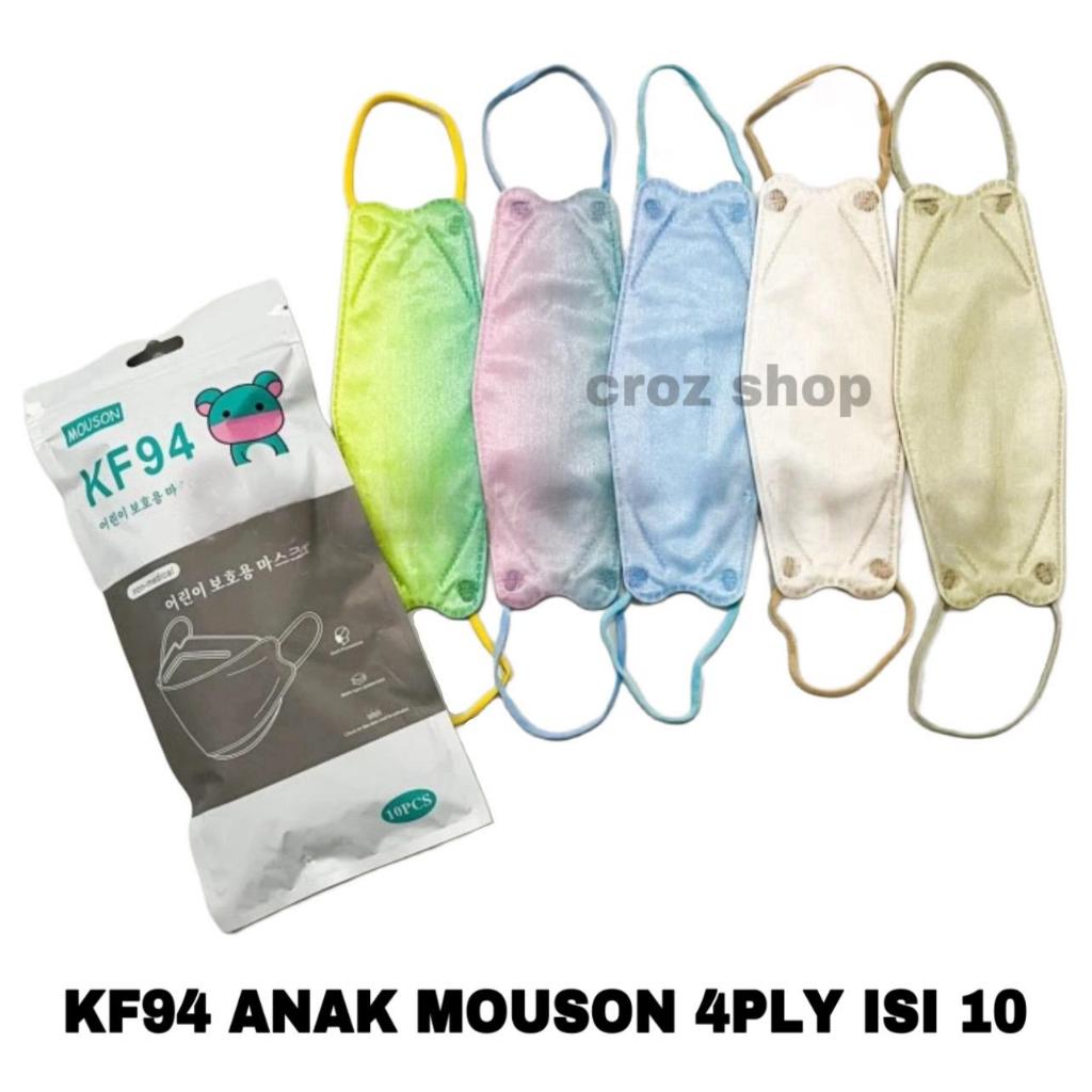 Masker KF94 Anak Mouson 5ply isi 10 pcs Emboss