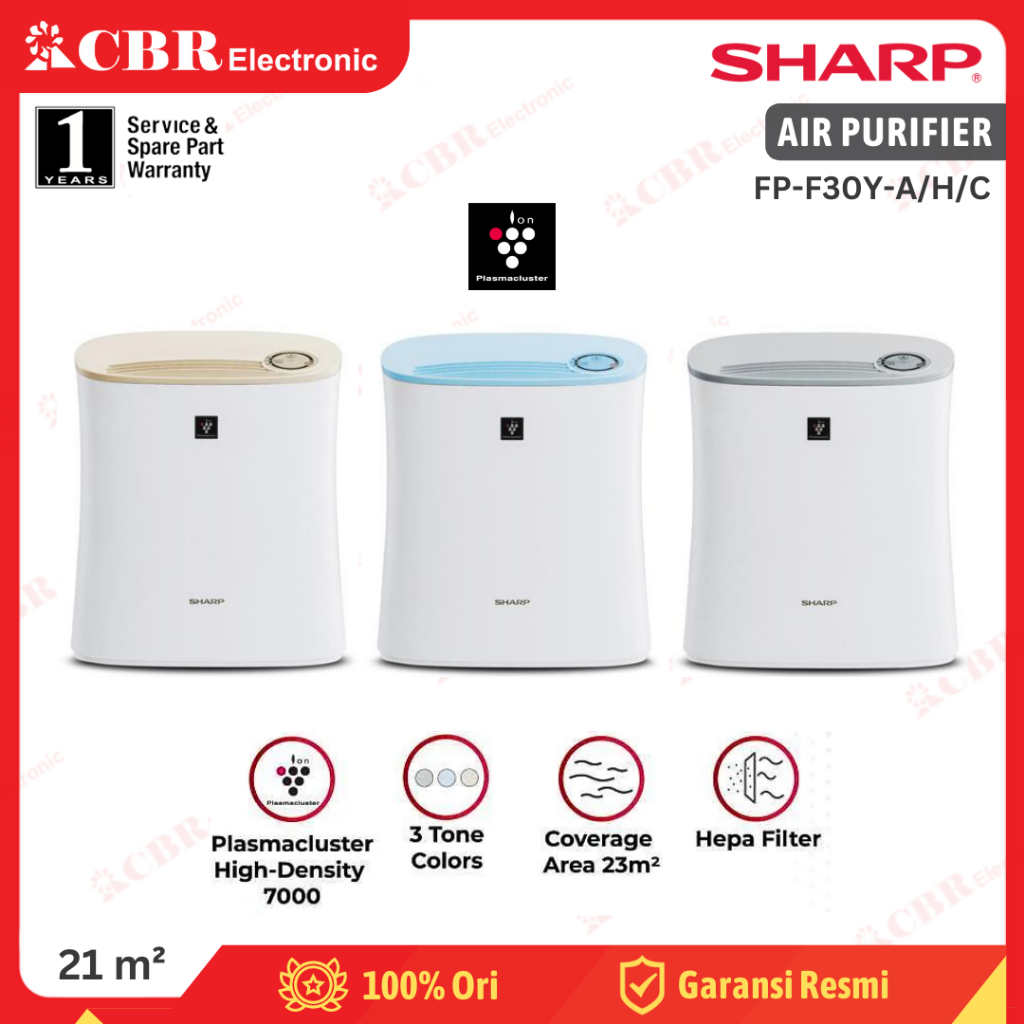 Air Purifier SHARP FP-F30Y-A / FP-F30Y-H / FP-F30Y-C