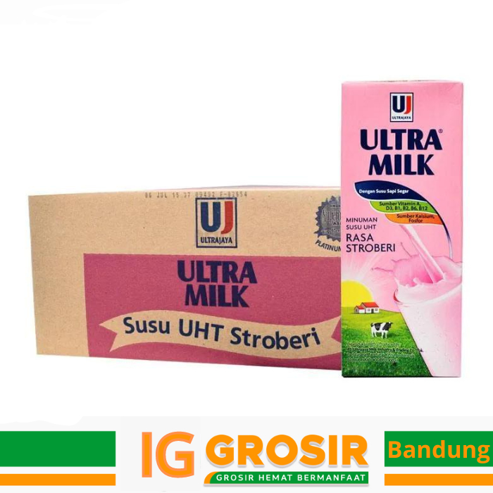 

Ultra Milk Strawberry 200ml Dus isi 24pcs
