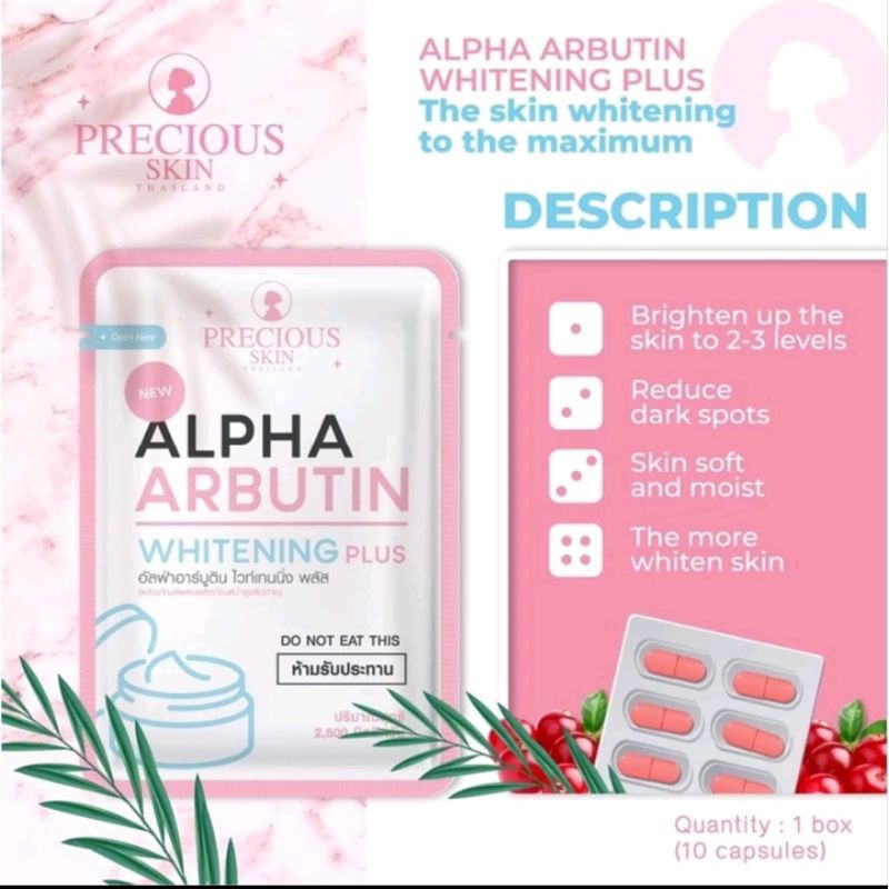 ALPHA ARBUTIN WHITENING PLUS KAPSUL