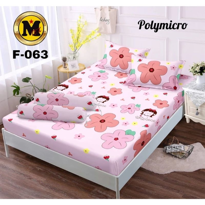 SPREI MOTIF MELODY FLOWER // SPREI MOTIF BUNGA PINK CHIBBI FLOWER
