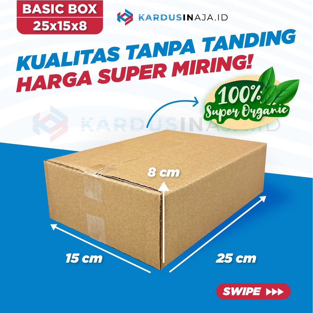 

[25X15X8 CM] KARDUS PACKING / KARDUS POLOS / BOX PACKING / BOX POLOS