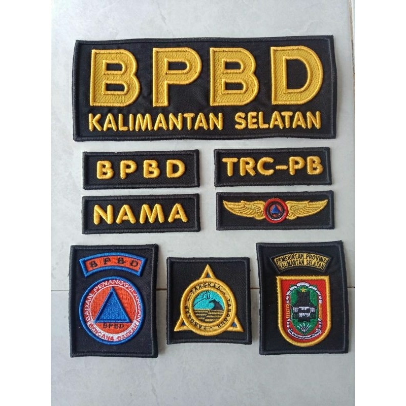 LAMBANG BPBD BORDIR TIMBUL