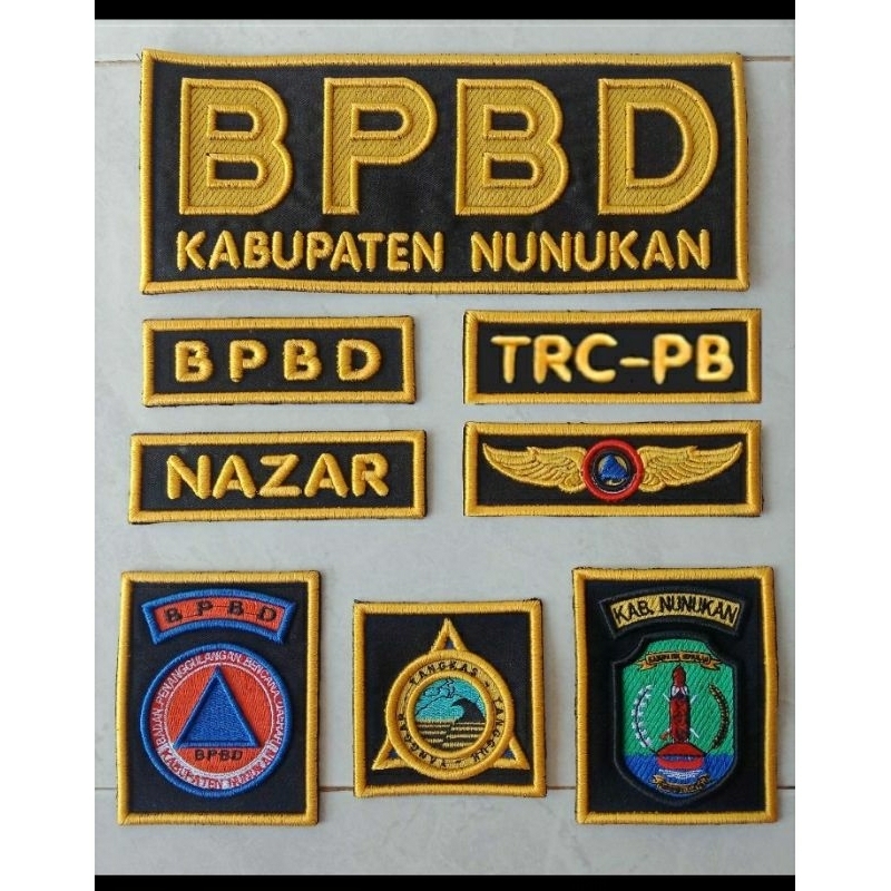 LAMBANG BPBD BORDIR TIMBUL