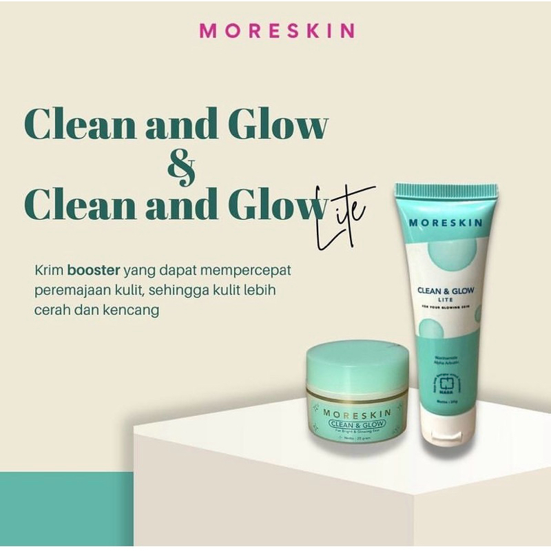 Moreskin clean and glow lite