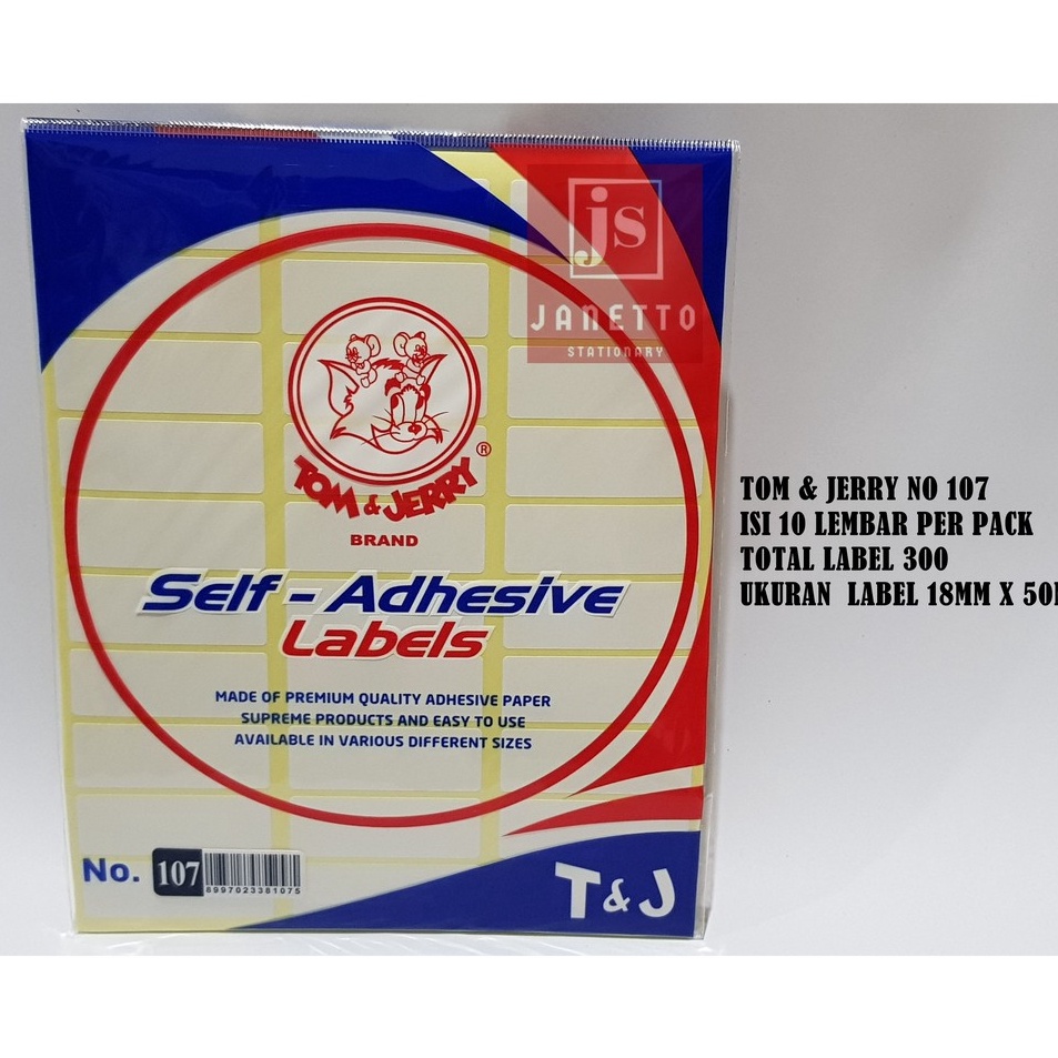 

Label tom And Jerry No17
