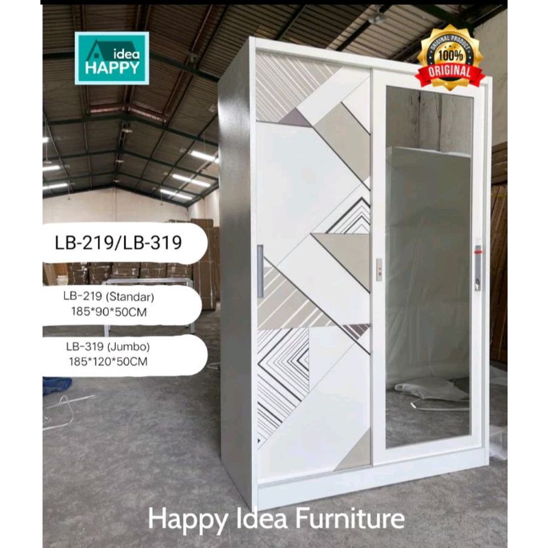 ALMARI LIPAT  corbek fulltang 1,5 meter 600k tanpa sarung